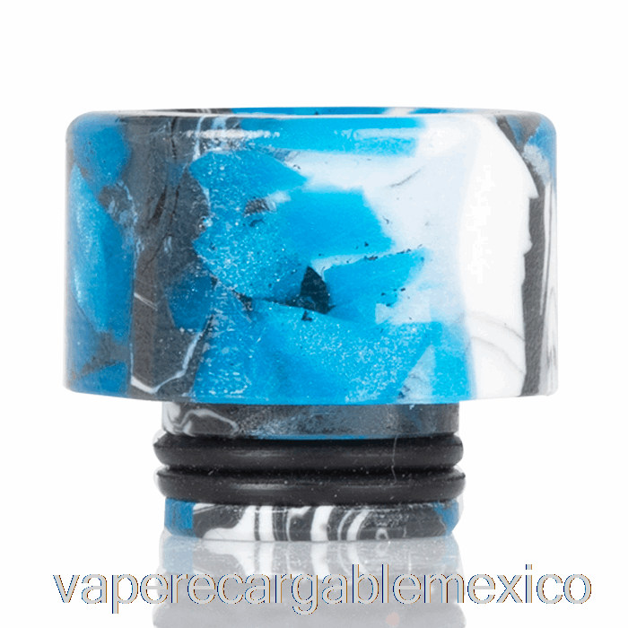 Vape Recargable 510 Punta De Goteo De Resina De Calibre Ancho Azul / Negro / Blanco